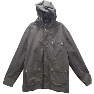 UpWest Resort & Mercantile Men's Black Hooded Utility Field Jacket XL (Fits 2XL)